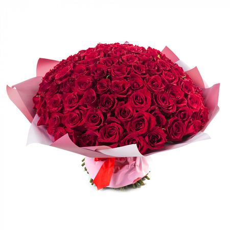 Букет из 101 красной розы Кения